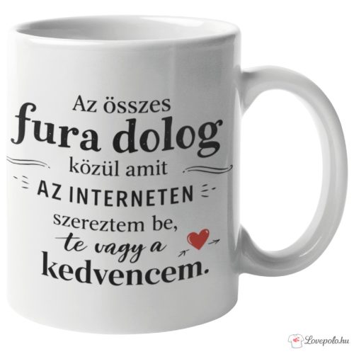 Te vagy a kedvencem bögre