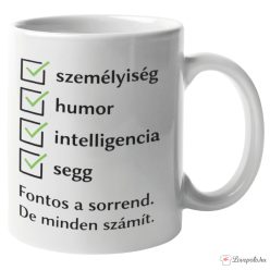 Fontos a sorrend bögre