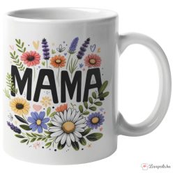 Mama virágoskert bögre