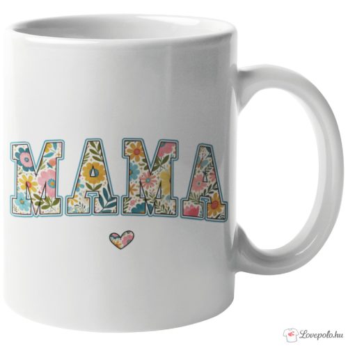 Mama virágos bögre