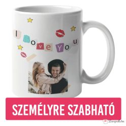 I love you paper Bögre saját fotóval