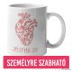 Anatómiai szív Bögre saját fotóval