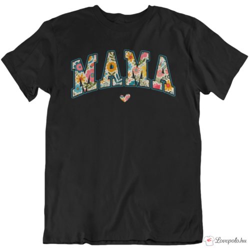 MAMA virágos póló