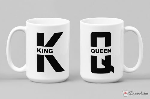 King Queen páros bögrék