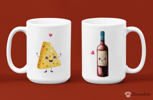 Bor és sajt páros bögrék