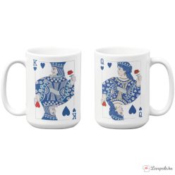 King Queen kártya páros bögrék